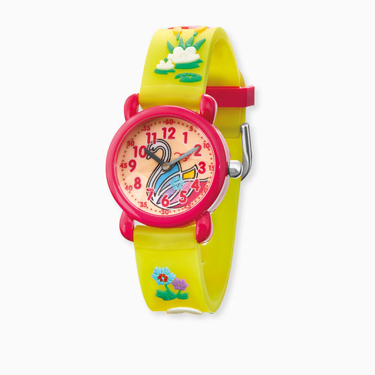 Kinder Uhr Schwan für Mädchen inkl. Schlampermäppchen