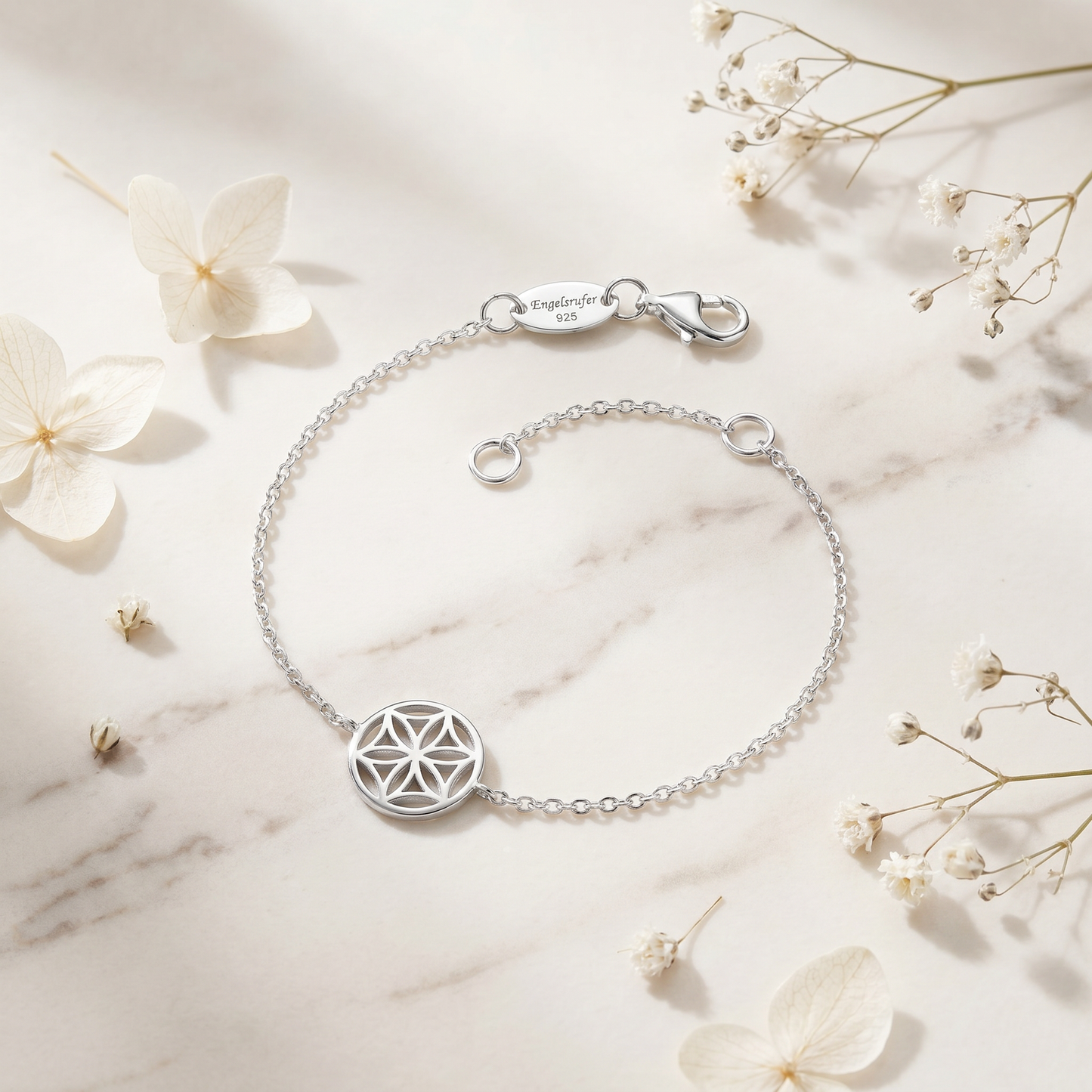 Armband 925er Silber Lebensblume