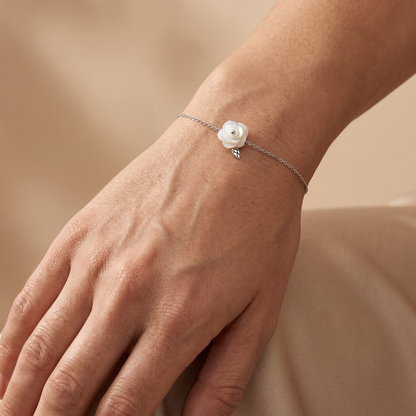 Engelsrufer women's bracelet sterlin silver with mother-of-pearl rose