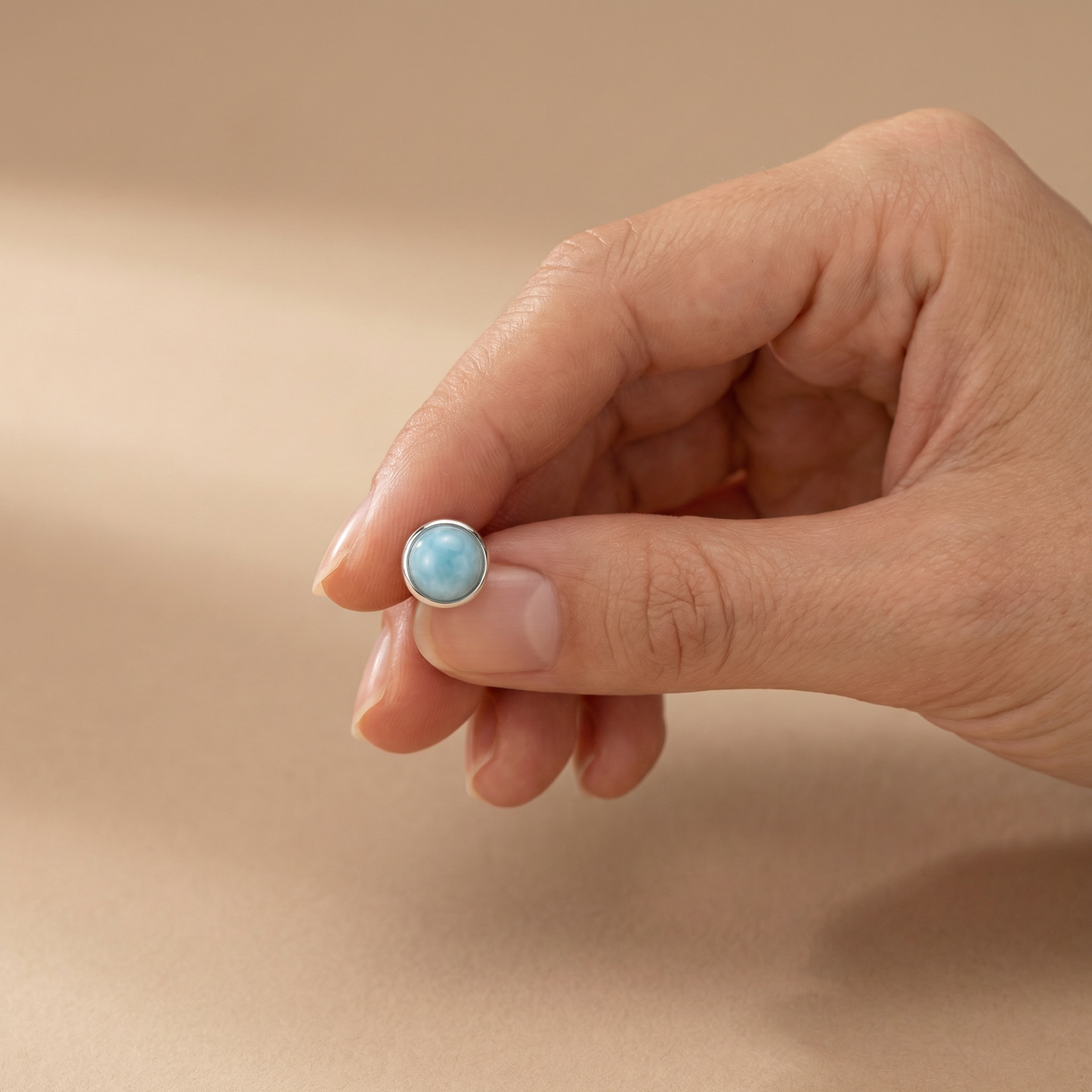 Engelsrufer earrings blue agate power stone for women