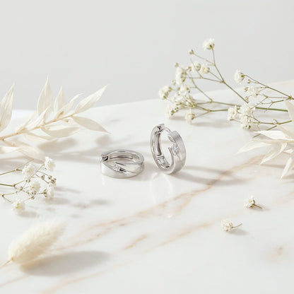 Engelsrufer women's creole silver with 1st zirconia stone