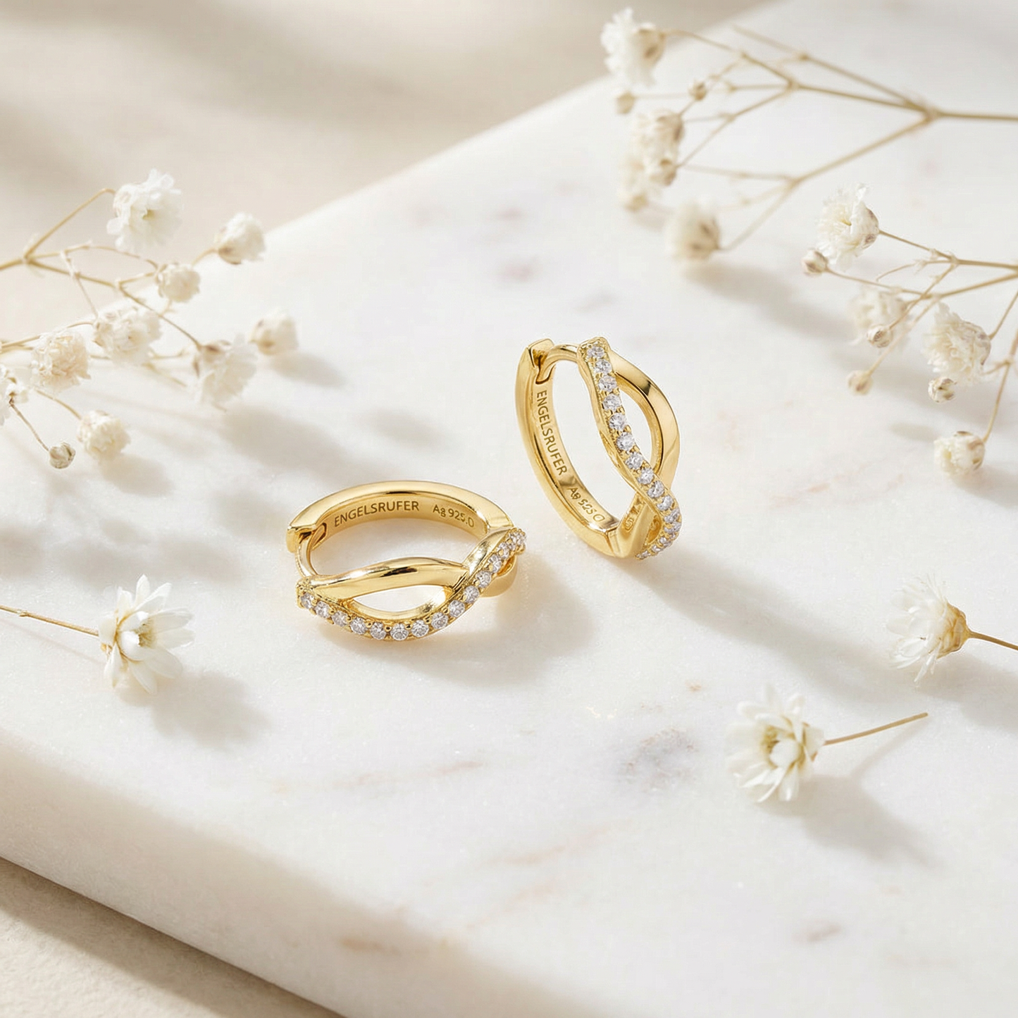 Creole 925er Silber Paradise Gold mit Zirkonia