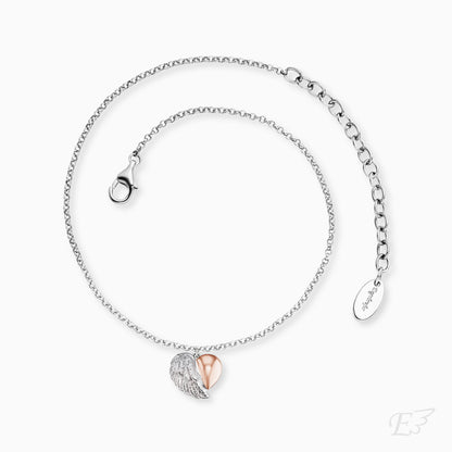 Engelsrufer anklet with heart wings