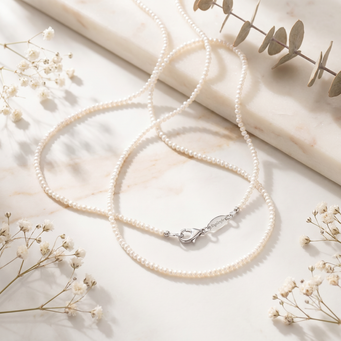 Engelsrufer silver necklace with freshwater pearls