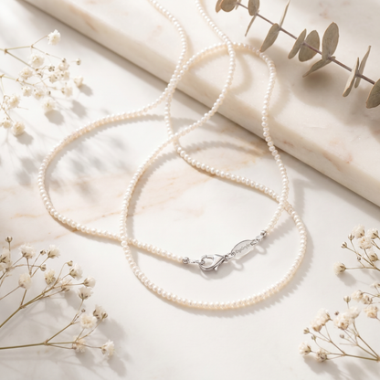 Engelsrufer silver necklace with freshwater pearls