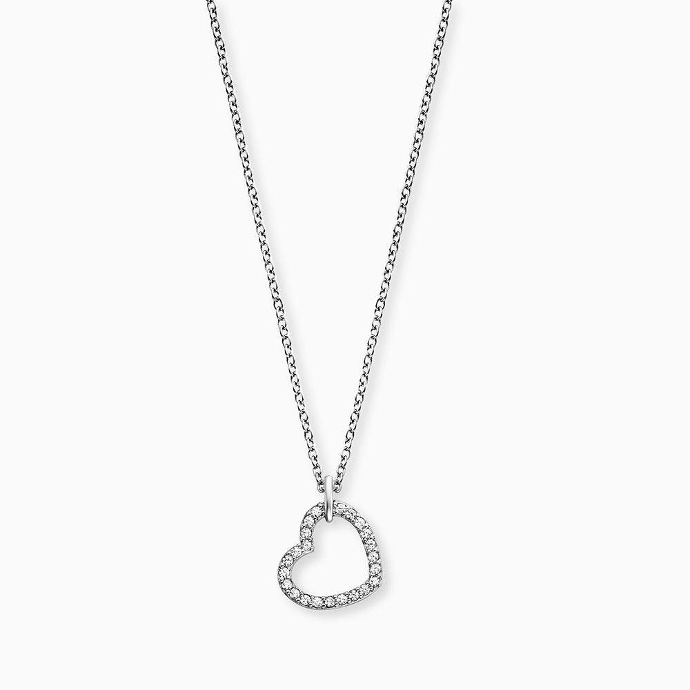 Necklace Heart silver with Zirconia