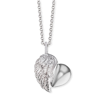 Necklace 925 silver heart wings