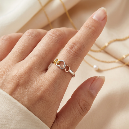 Engelsrufer women's ring silver with With Love Tricolor
