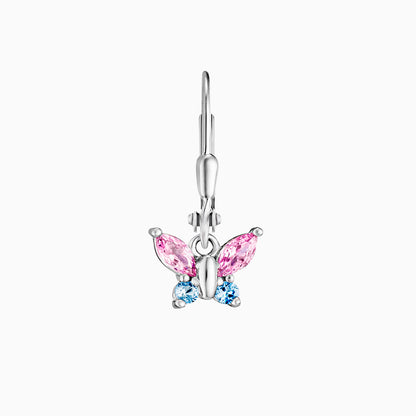 Engelsrufer children's earrings girls butterfly with zirconia multicolor