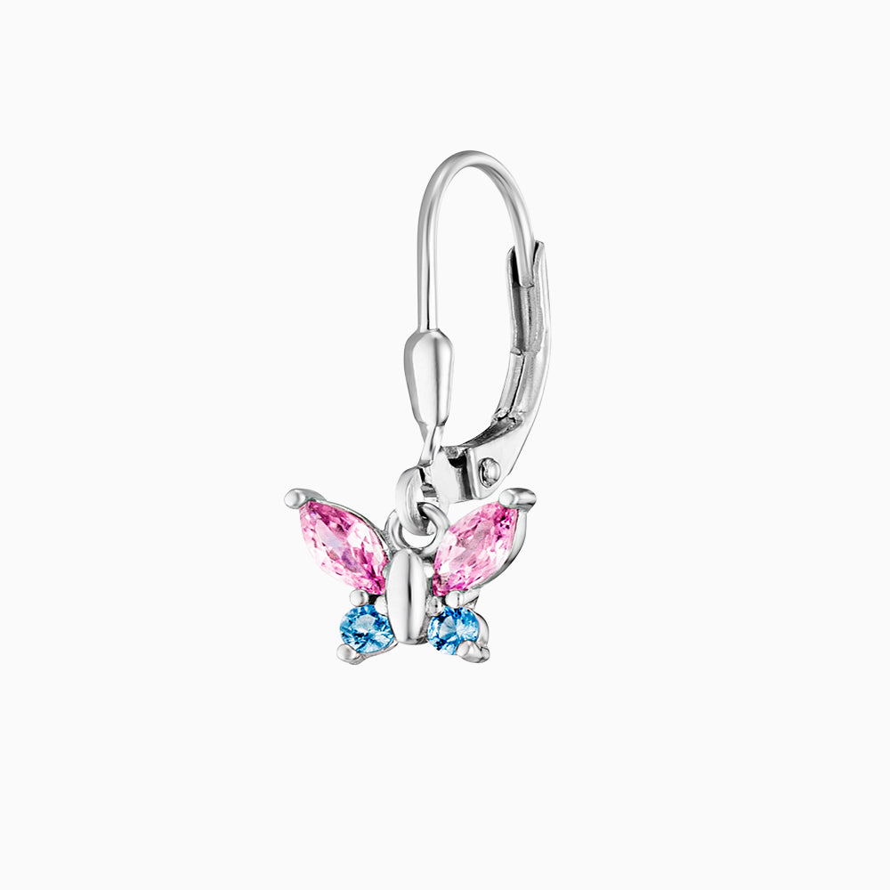 Engelsrufer children's earrings girls butterfly with zirconia multicolor