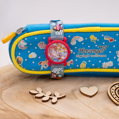 Engelsrufer children's watch analogue mermaid, fish including pencil case