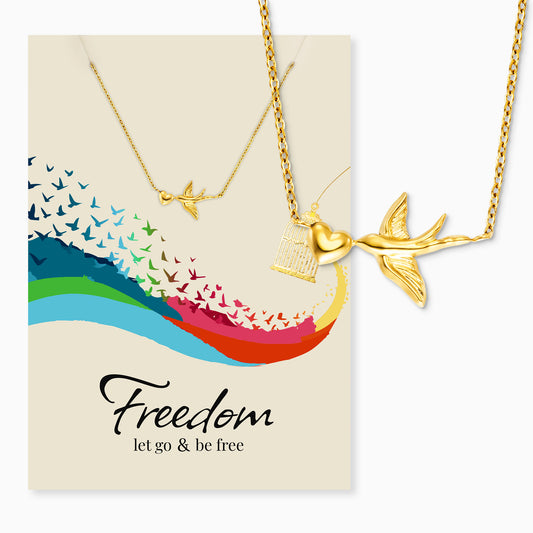 Goldene Kette Freedom inklusive Karte