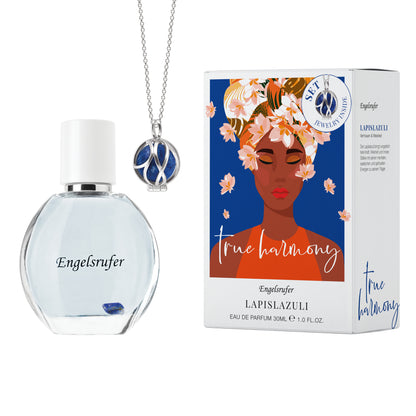 Duftset Powerful Stone – Eau de Parfum 30ml True Harmony & Paradise Halskette mit Lapislazuli