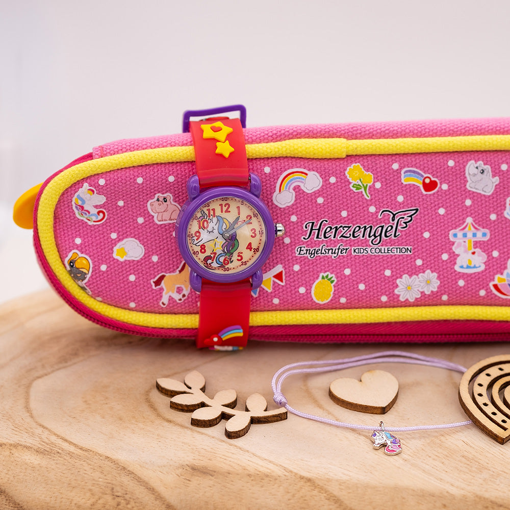 Engelsrufer children's watch set with unicorn motifs