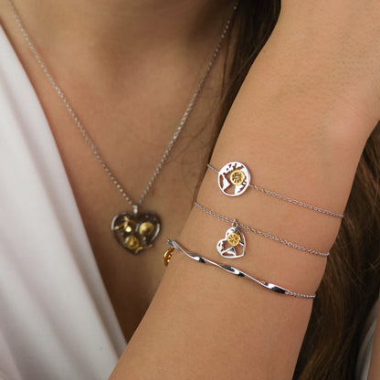 Engelsrufer bracelet women's sterling silver bicolor aloha
