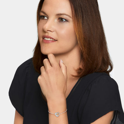 Engelsrufer Damen-Armband Herz Symbol mit Zirkonia bicolor und Zugverschluss