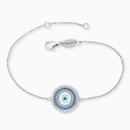 Engelsrufer Damen-Armband silber Nazar Auge mit Emaille und Zirkoniasteinen Lucky Eye