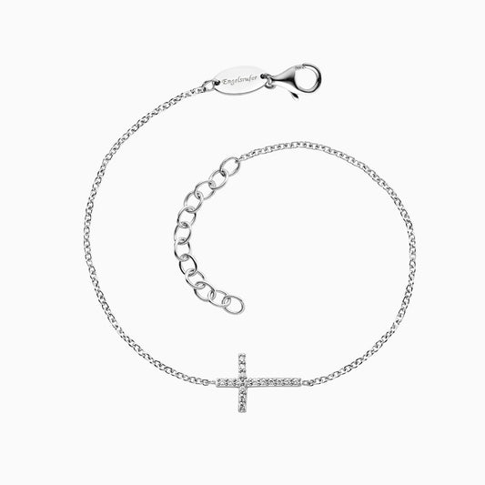 Engelsrufer women's bracelet cross silver with zirconia