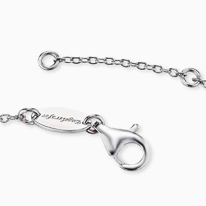 Engelsrufer silver bracelet with feather pendant and zirconia