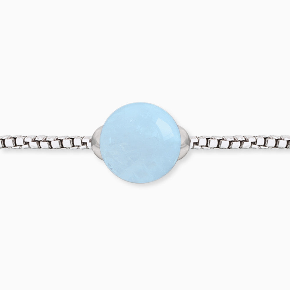 Engelsrufer Damen-Armband silber mit Blauer Achat Stein Powerful Stone