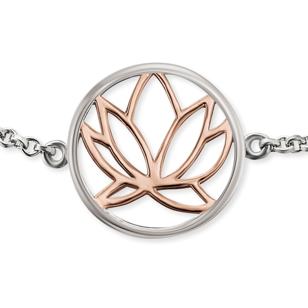 Engelsrufer Armband Lotus bicolor mit Zirkonia