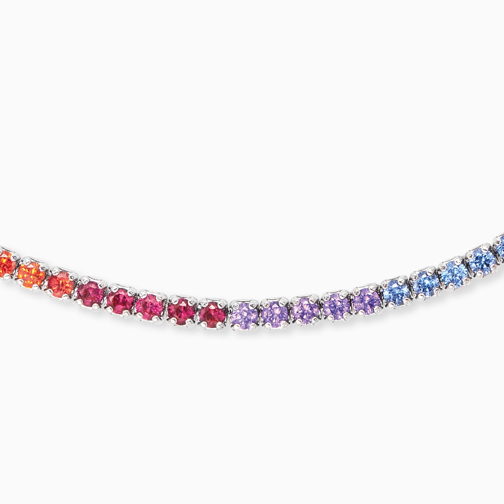 Engelsrufer bracelet silver with colorful zirconia stones and drawstring closure