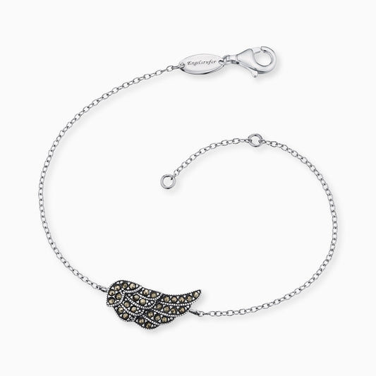 Engelsrufer bracelet silver wings and marcasite stones