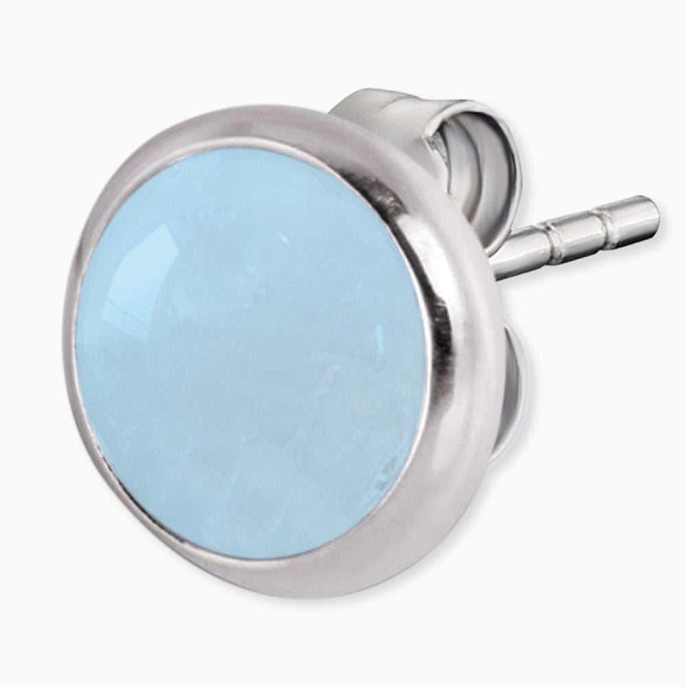 Engelsrufer earrings blue agate power stone for women