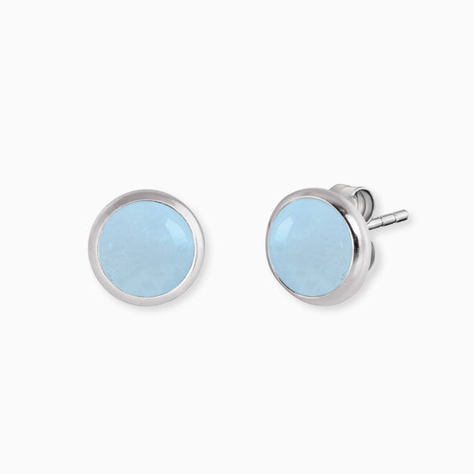 Engelsrufer earrings blue agate power stone for women