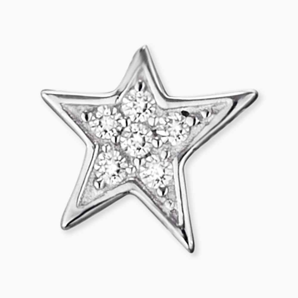 Engelsrufer Silber Ohrstecker Stern Symbol mit Zirkoniasteinen