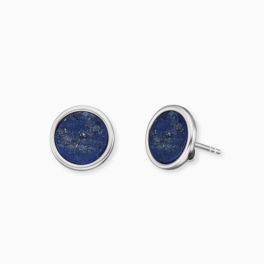 Engelsrufer women's silver earrings with lapis lazuli stone