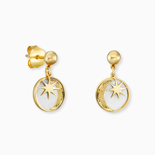 Engelsrufer earrings gold sun, moon & stars