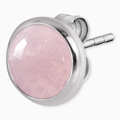 Engelsrufer ear studs rose quartz silver