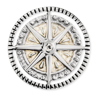 Engelsrufer Damen-Ohrstecker Kompass Symbol silber Windrose