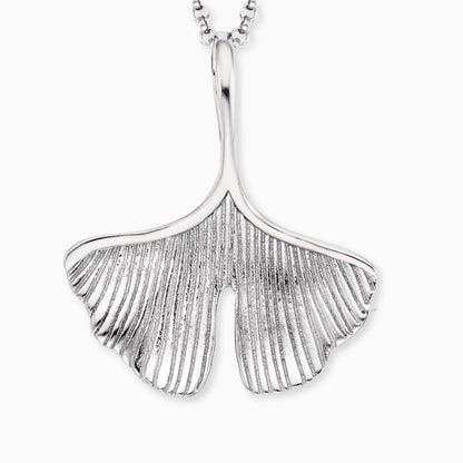 Engelsrufer Damen Silber Halskette 45+5 cm mit farbigem Zirkonia, Ginkgo und Libelle Anhänger