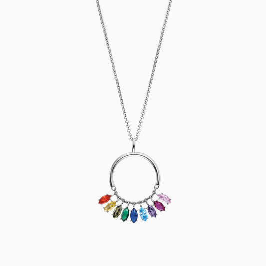 Engelsrufer women's necklace with pendant and colorful zirconia