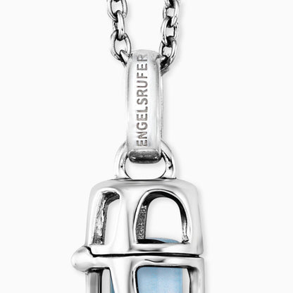Engelsrufer women's necklace with pendant silver with blue agate power stone size S
