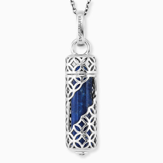 Engelsrufer silver necklace with pendant with lapis lazuli power stone size M