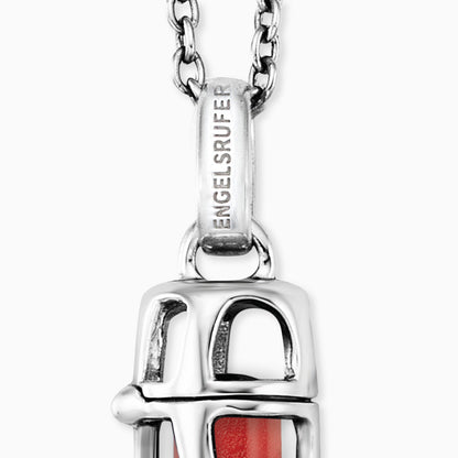 Engelsrufer Damen-Kette Silber mit Anhänger mit Roter Jaspis Kraftstein Größe S