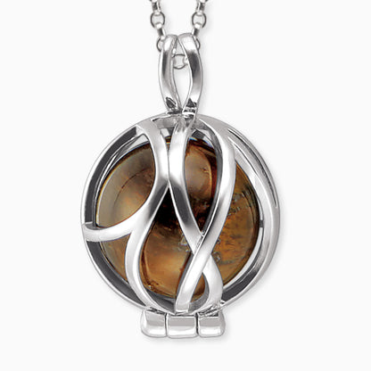 Engelsrufer silver women's necklace with interchangeable tiger eye
