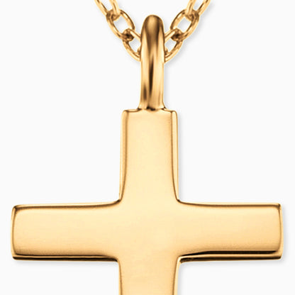 Engelsrufer Damen Halskette mit Anhänger Kreuz Silber Gold platiert