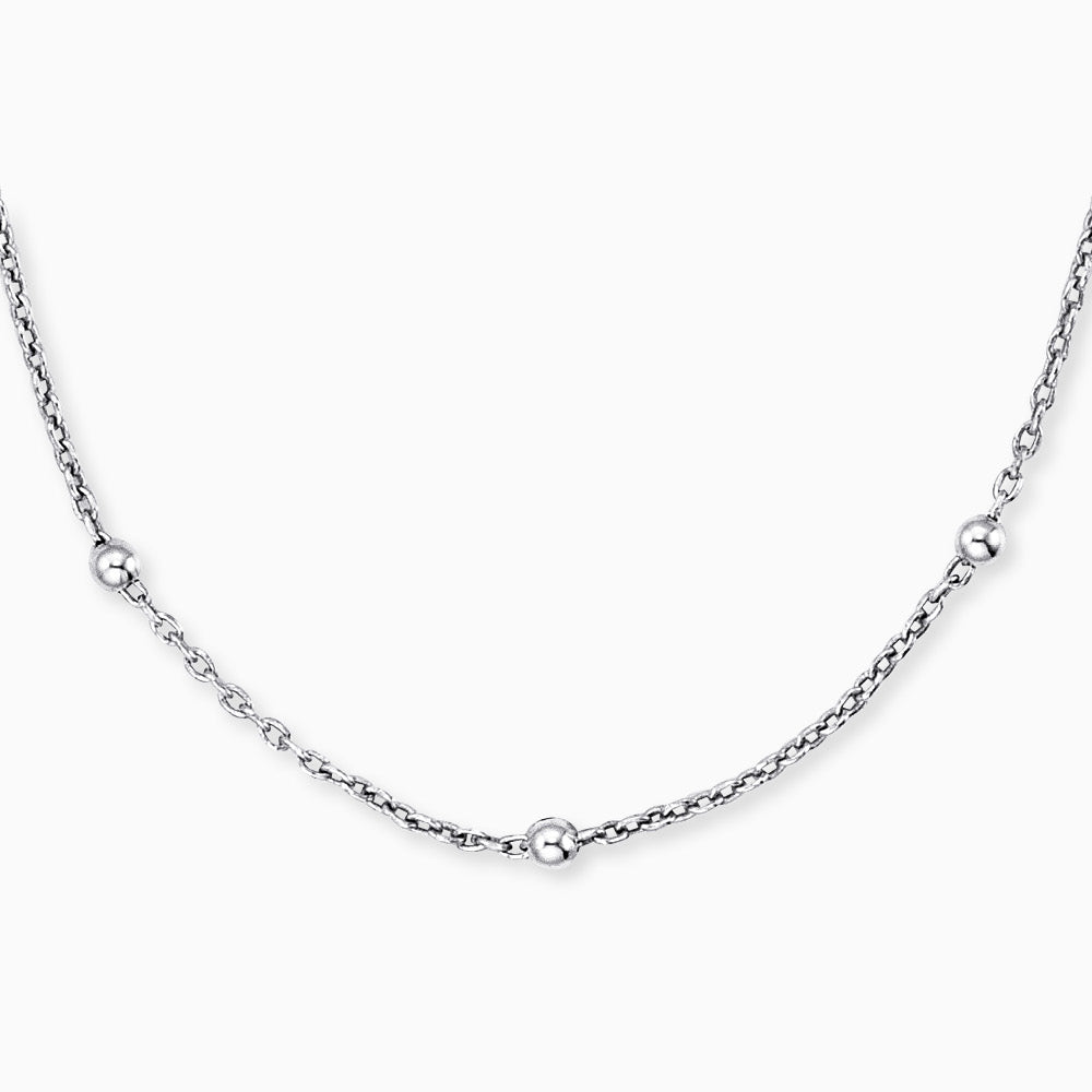 Engelsrufer women's ball chain with silver beads 50 / 60 cm