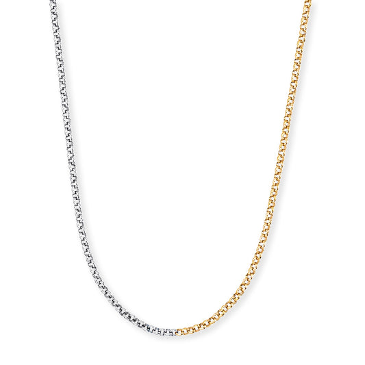 Engelsrufer women's pea necklace bicolor gold and silver 60 cm