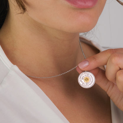 Engelsrufer women's necklace 925 sterling silver bicolor talisman