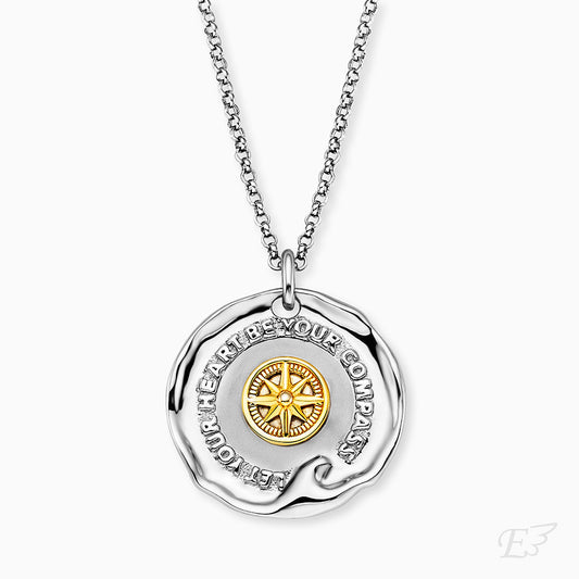 Engelsrufer necklace women's real silver bicolor talisman