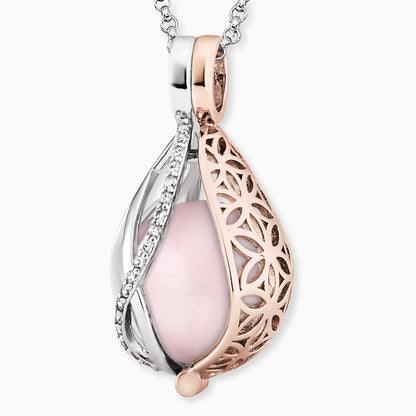 Engelsrufer necklace with tear of heaven pendant in combination with flower of life and zirconia