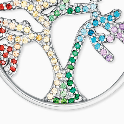 Engelsrufer Halskette Lebensbaum silber mit Zirkonia multicolor
