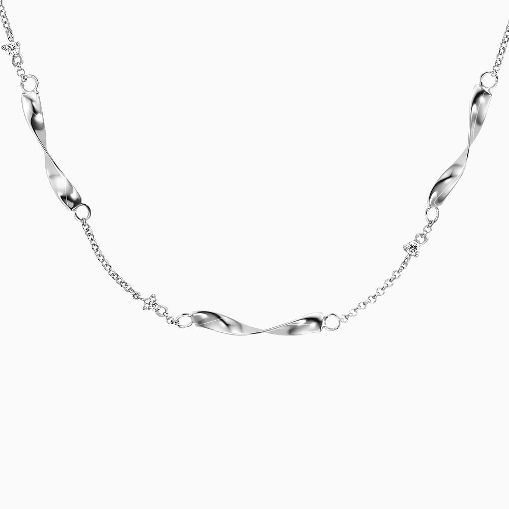 Engelsrufer silver women's necklace twist with zirconia