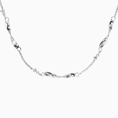 Engelsrufer silver women's necklace twist with zirconia