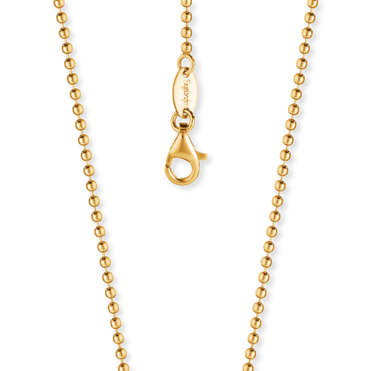 Ball chain 2mm silver gold plated 90cm